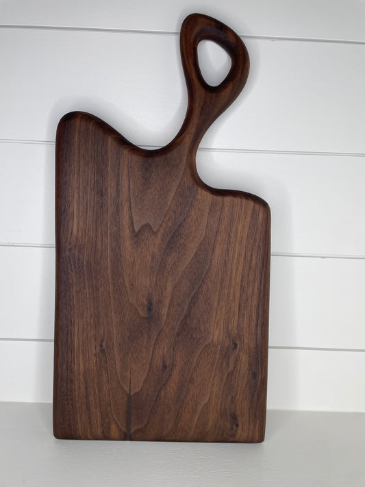 Unique Walnut Handled Charcuterie Board